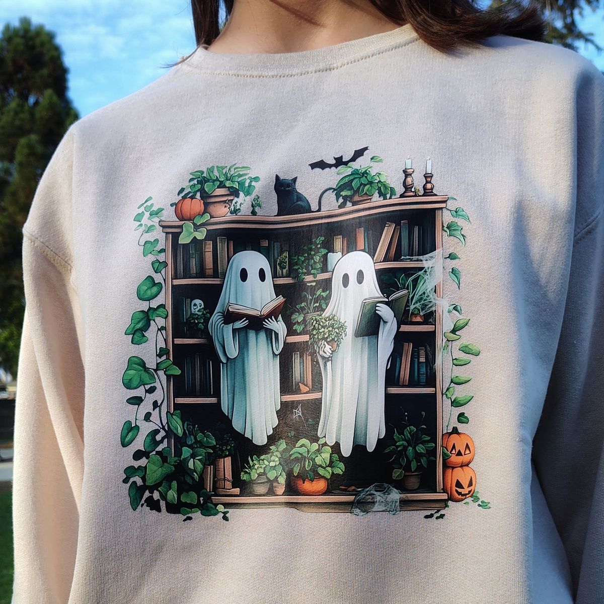 Haunted Library Crewneck Perfectly Weird Shop