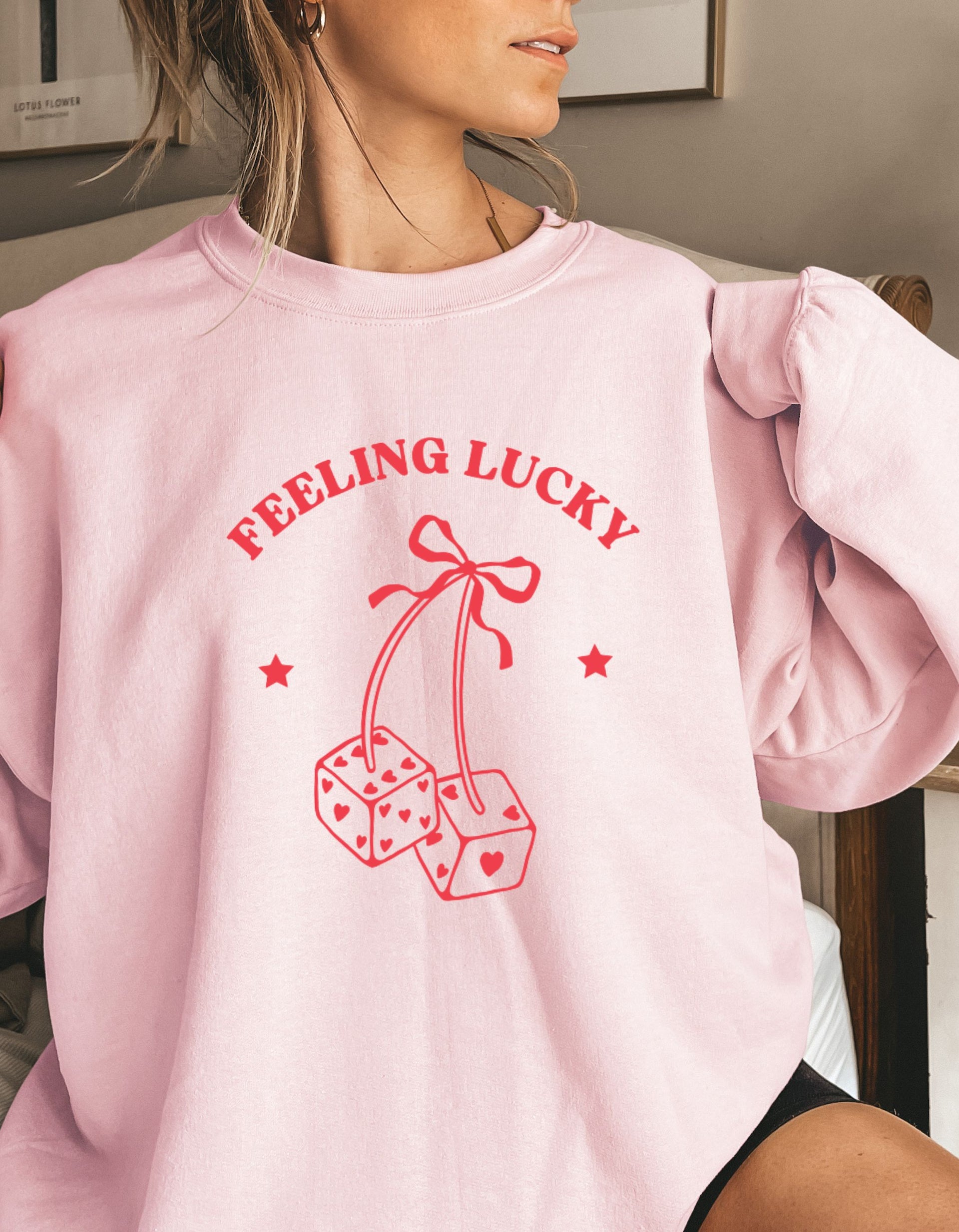 Feeling Lucky Crewneck Sweatshirt Perfectly Weird Shop