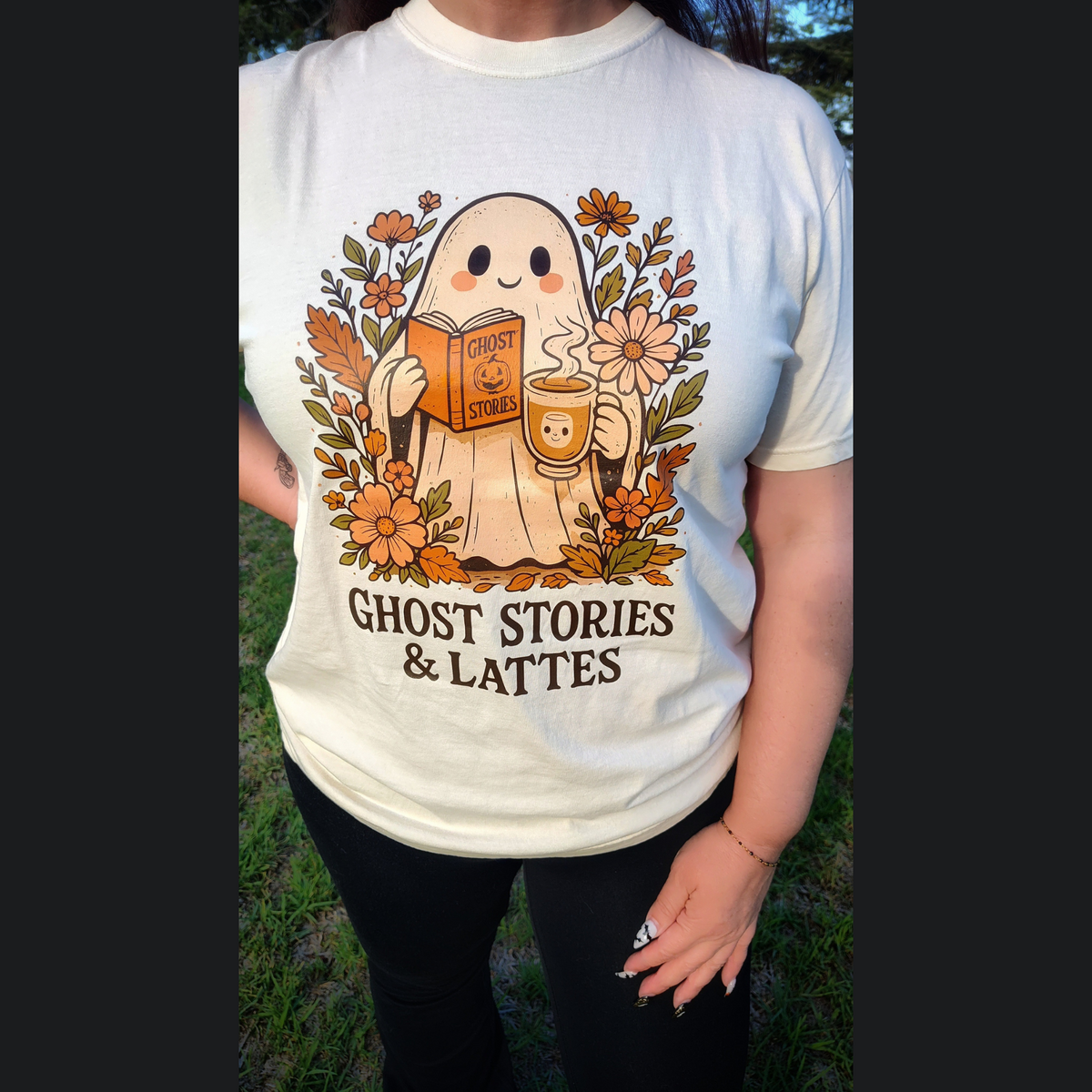Ghost Stories & Lattes Tee Perfectly Weird Shop