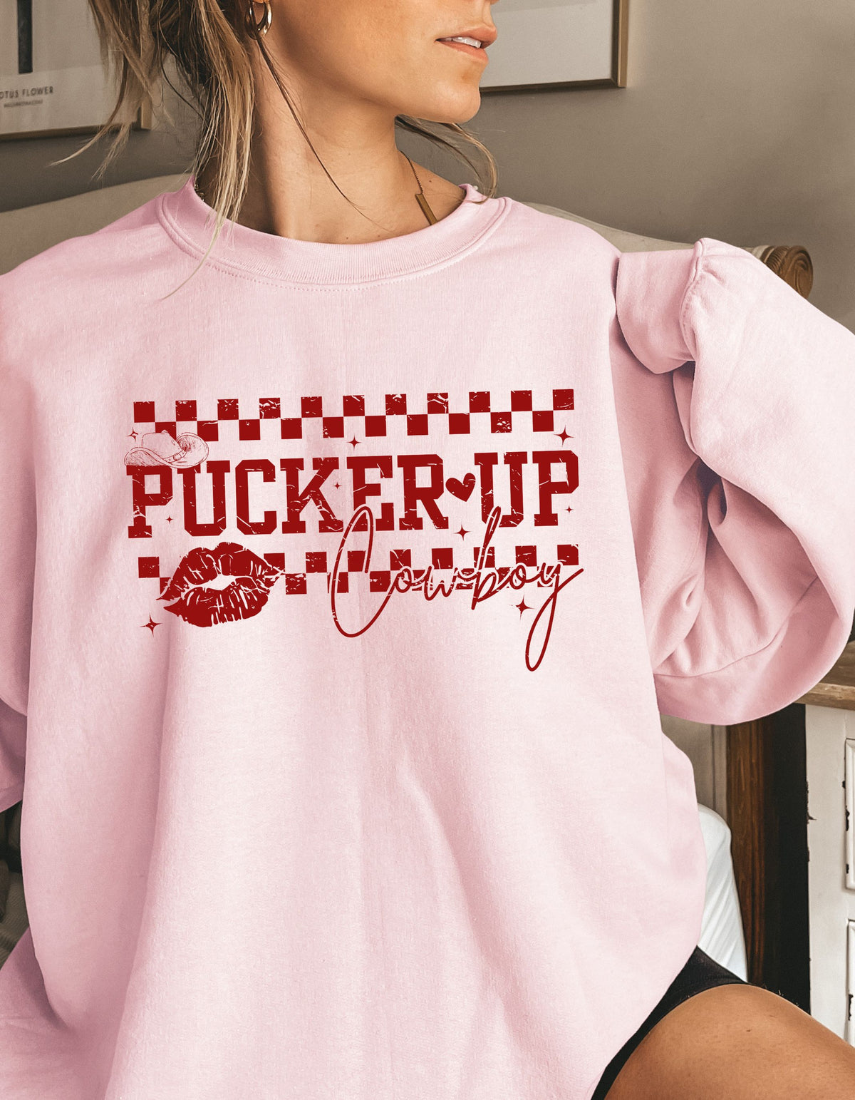 Pucker Up Crewneck Sweatshirt Perfectly Weird Shop