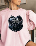 Bite Me Crewneck Sweatshirt Perfectly Weird Shop